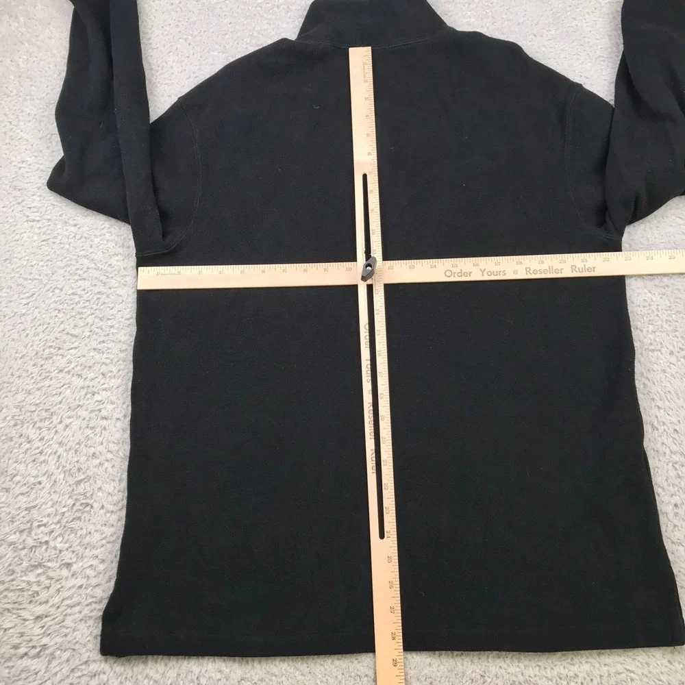 Polo Ralph Lauren 1/4 Zip Pullover Mens L Black OSU Oklahoma Pistol Pete Sweater